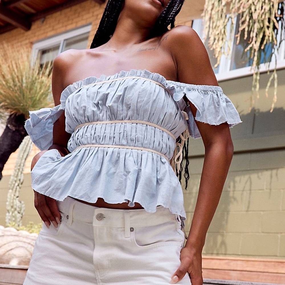 FREE PEOPLE CLAUDE CORSET TOP WITH TAGS